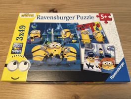 Ravensburger Puzzle Minions 3x49 Teile 5+ guter Zustand