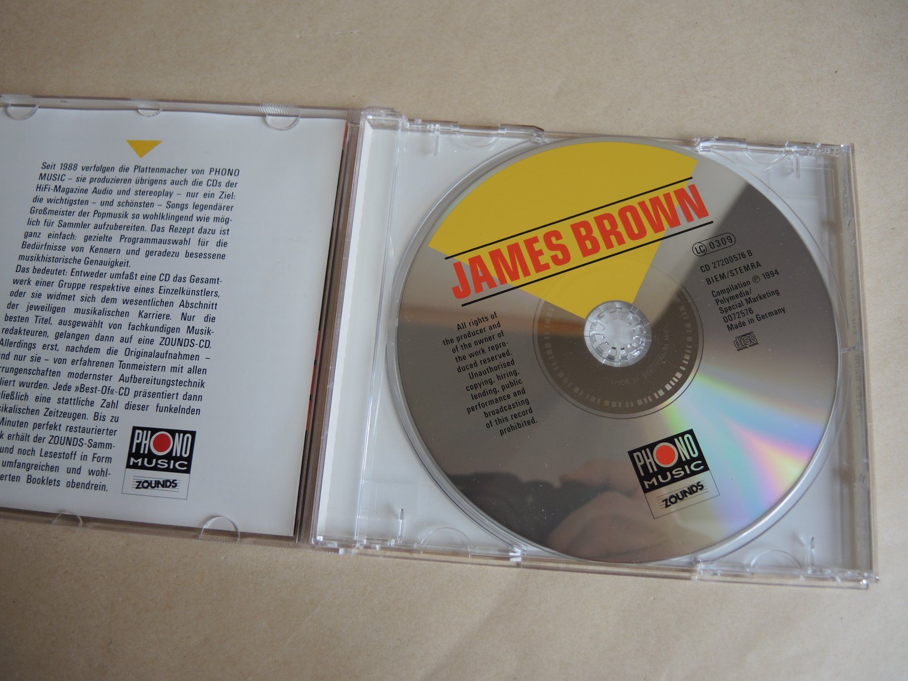 CDs: CD - JAMES BROWN -  - Cold Sweat  BEST  ... – Gebraucht aus Rorschach von maeck8 1