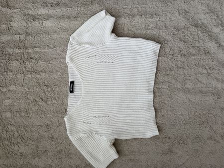 Missguided short sleeve top white size S good condition