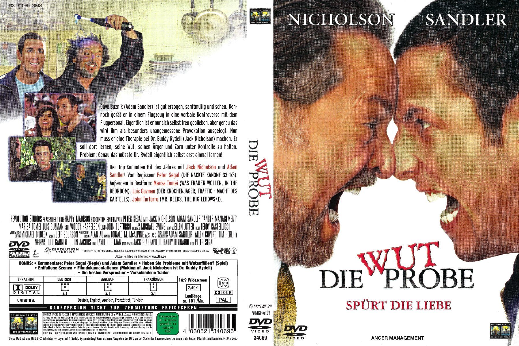 Tous les DVDs: Die Wutprobe (2003) – D'occasion à Zürich par Cineasten