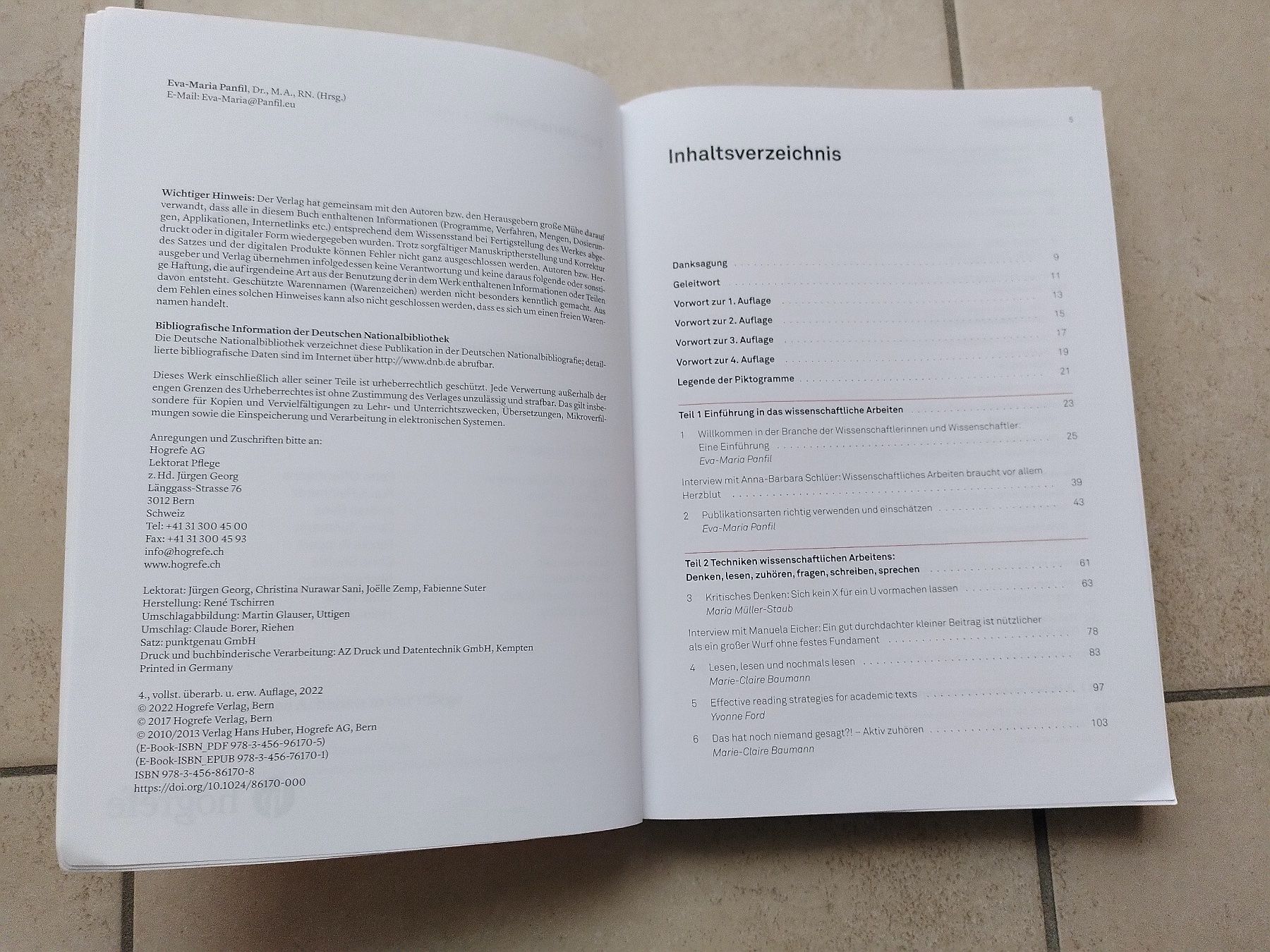 Libri: WISSENSCHAFTLICHES ARBEITEN IN DER PFLEGE – Usato da Brugg AG venduto da olamim 2