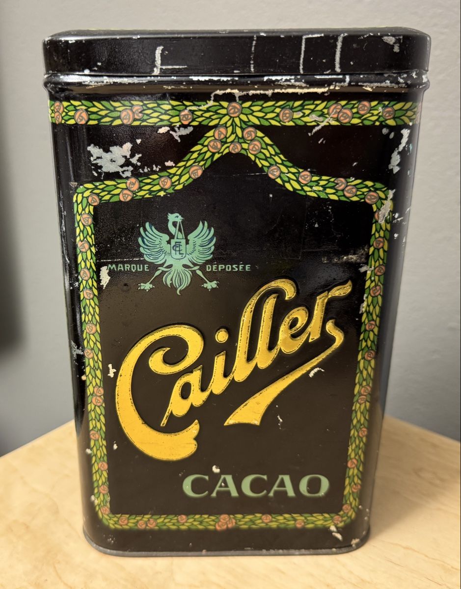Barattoli: Antike rare  Blechdose CAILLER Cacao - Broc – Usato da Rothrist venduto da Luckywinner 1