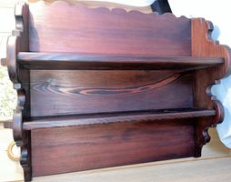 Wandgestell mit 2 Tablaren massiv