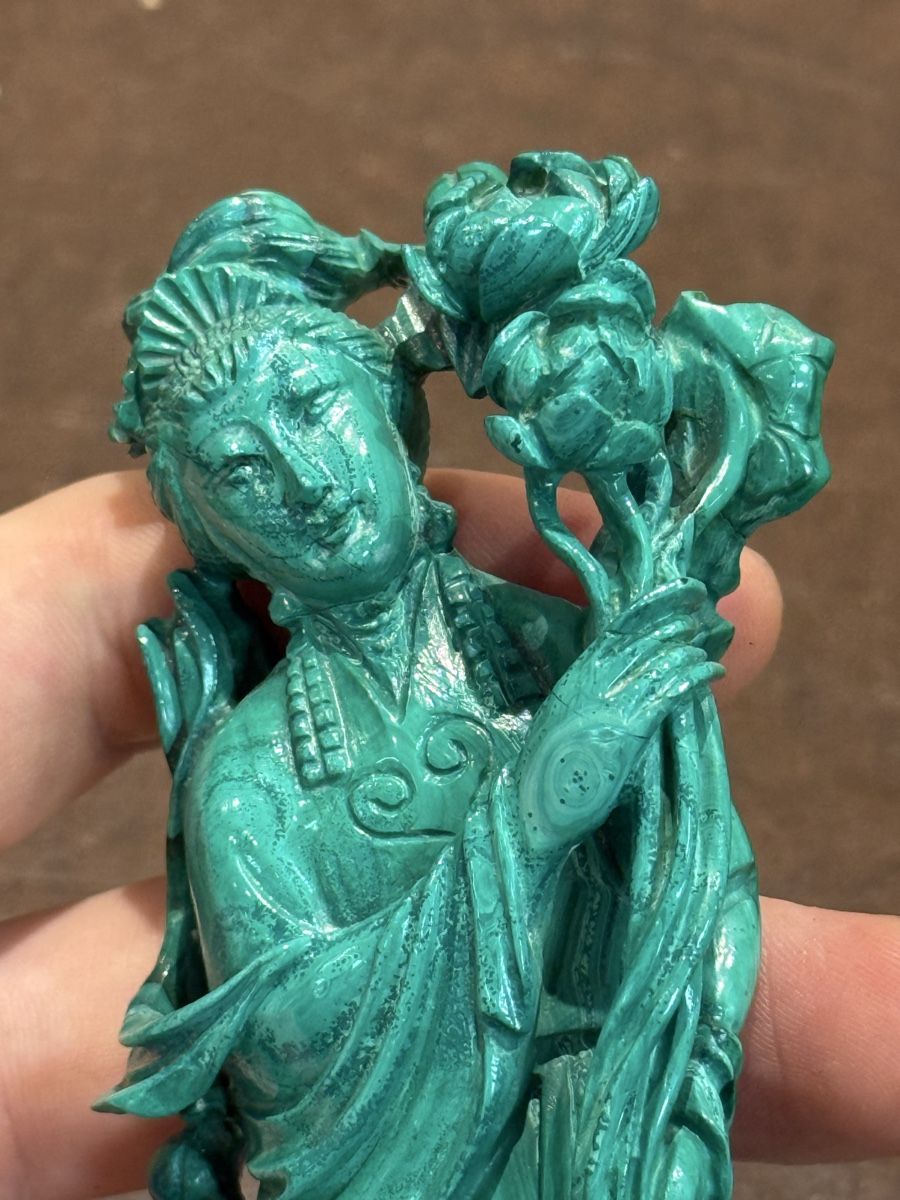 Figurines: Guanyin-Figur aus Malachit, China – D'occasion à Zofingen par GrosisWonderkeller 7