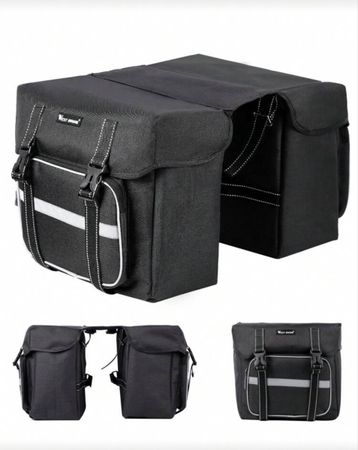 Velo Doppeltasche Gepäckträgertasch neu schwarz