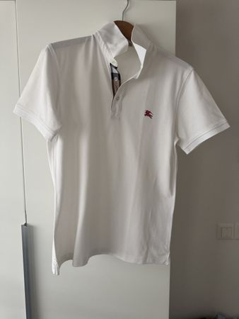 Polo Burberry blanc taille M homme