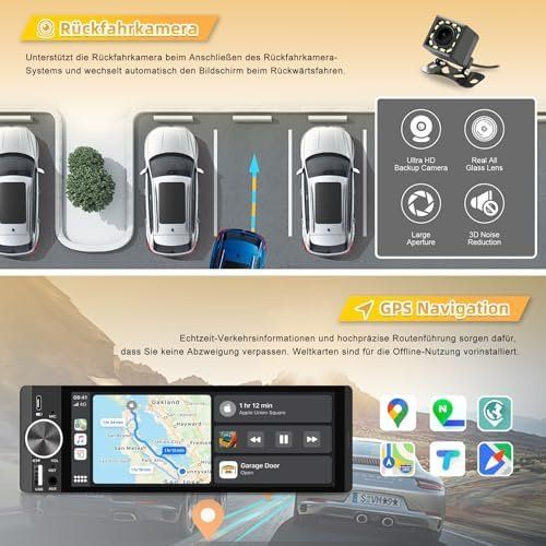 Monitore: Bildschirm Single-DIN Kabelloses CarPlay Android Auto 6 – Neu und originalverpackt aus Hundwil von pak_7zvn 6