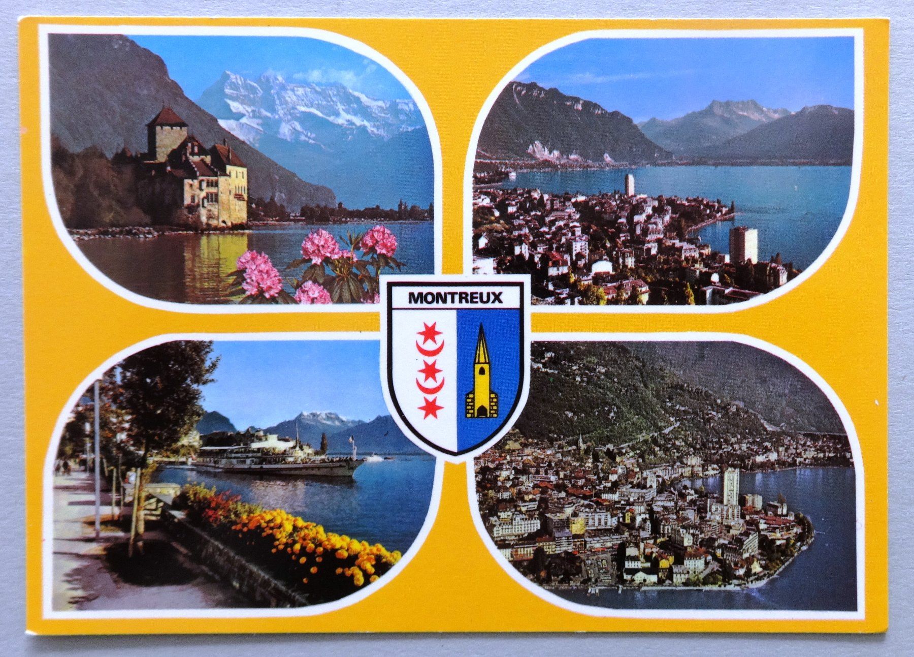 Cartoline postali: Souvenir de Montreux – Usato da Fétigny venduto da Billy2miny