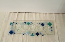 Neue exklusive Glas-Teelichthalter für 4 Kerzen
