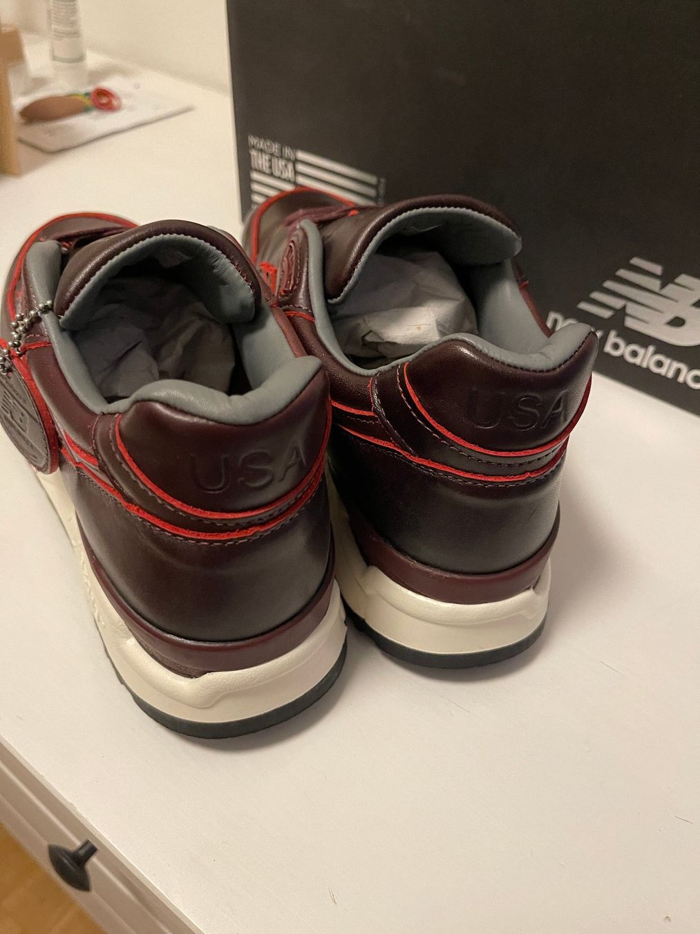 New Balance Scarpe da uomo: New Balance 998 " Horween Leather " Eu 41.5 – Nuovo e nell'imballaggio originale da Luzern venduto da blumentopf783 2