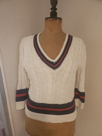 pull style tenis fait main 100% coton