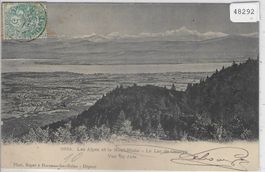 Les Alpes et le Mont-Blanc - Le Lac de Geneve - Vus du Jura