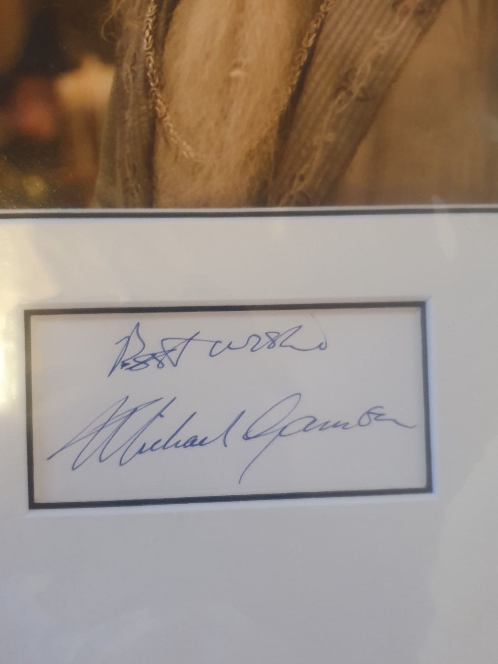Autografi: autographe michael gambon – Usato da Belmont-Lausanne venduto da MikeC 1
