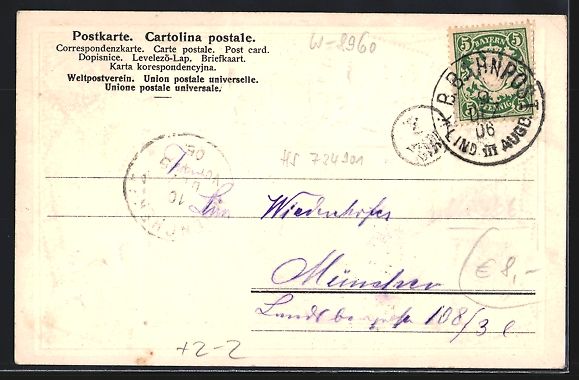 Cartoline postali: Kempten / Allgäu, Totalansicht des Orte – Usato da Berlin venduto da bartko-reher 1