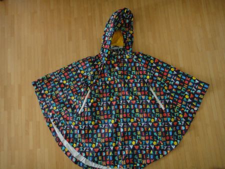 AIGLE Regen Poncho Wasserdicht mit Kapuze 8-10 Jahre
