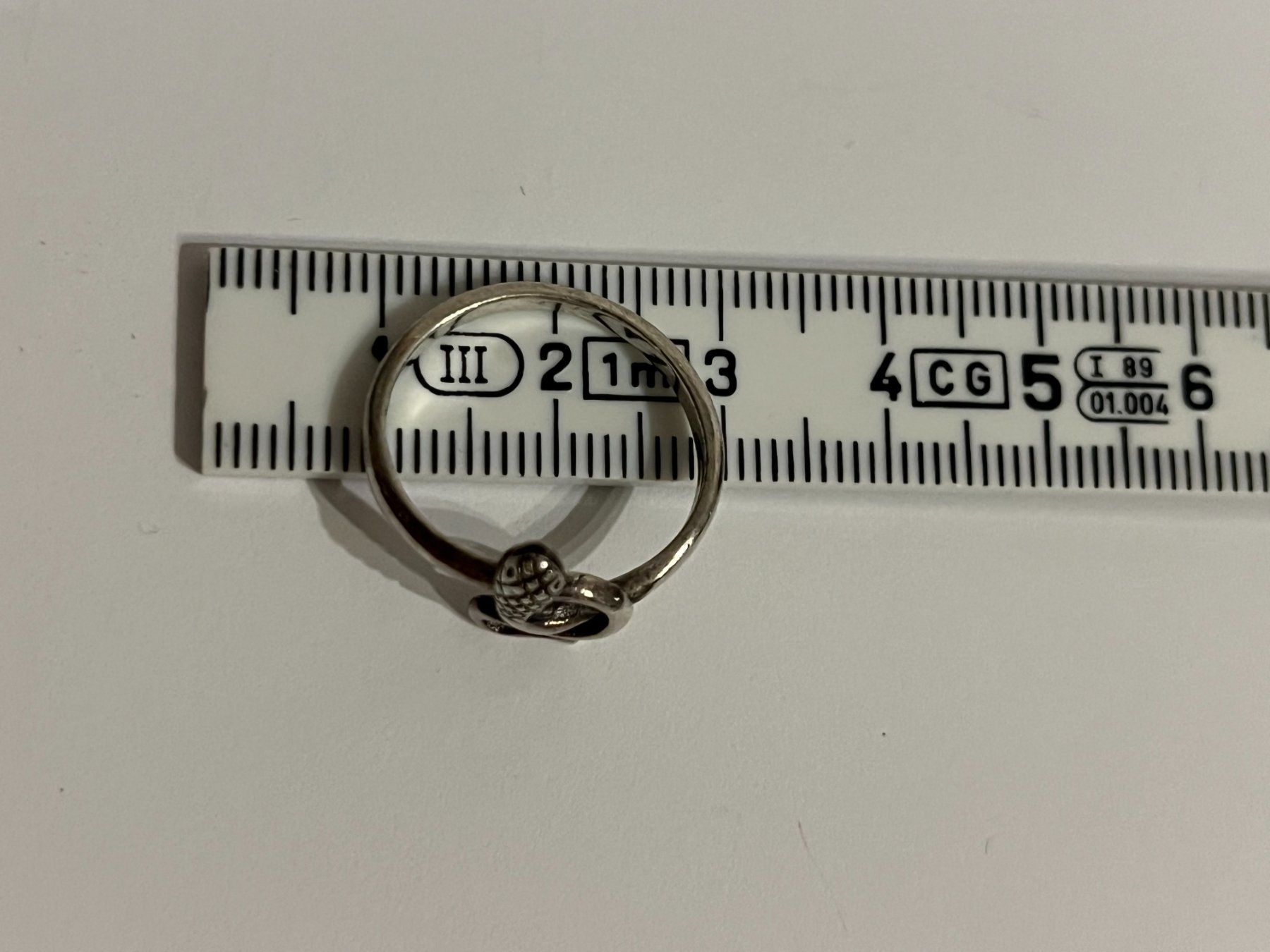 Anelli: Silberring Schlange Grösse Vintage Chic 925 Silber – Usato da Wolfhausen venduto da Sel86i 1