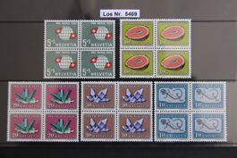 PP 1959 Serie Viererblöcke Postfrisch               Los 5469