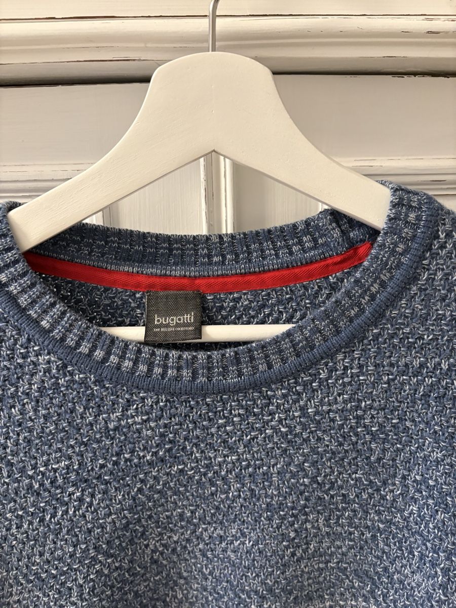 Bugatti Maglioni & Felpe: Bugatti Herren Strickpullover, Blau/Grau meliert, Grösse XXL – Usato da Steffisburg venduto da Gretchenfrage 1