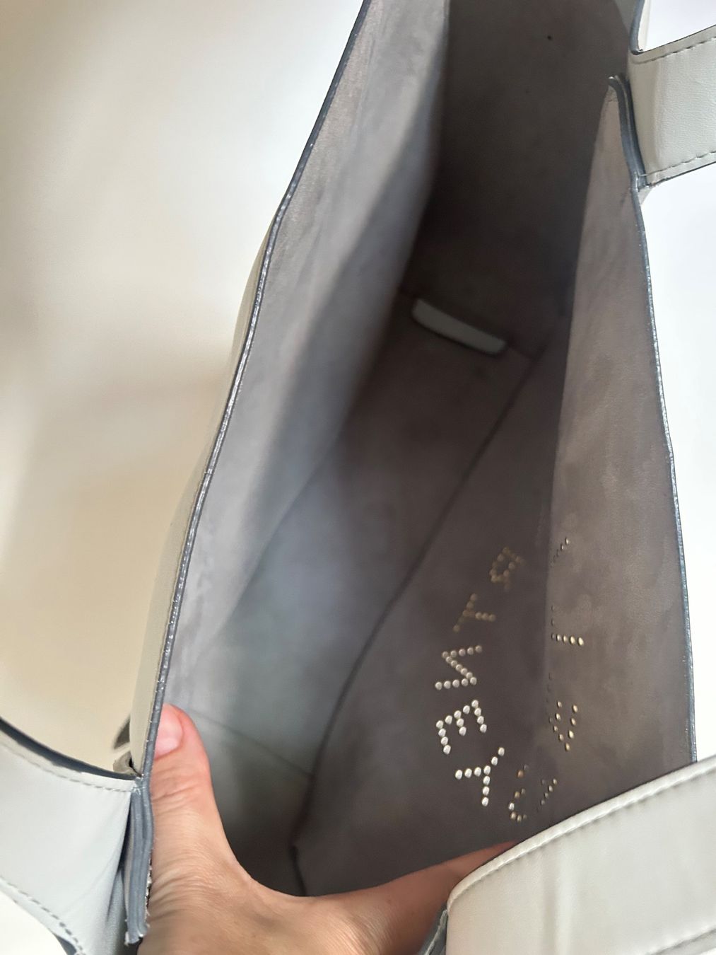 Stella McCartney Borse da donna: Stella McCartney Logo Tote Bag hellblau – Usato da Zürich venduto da predisha 2