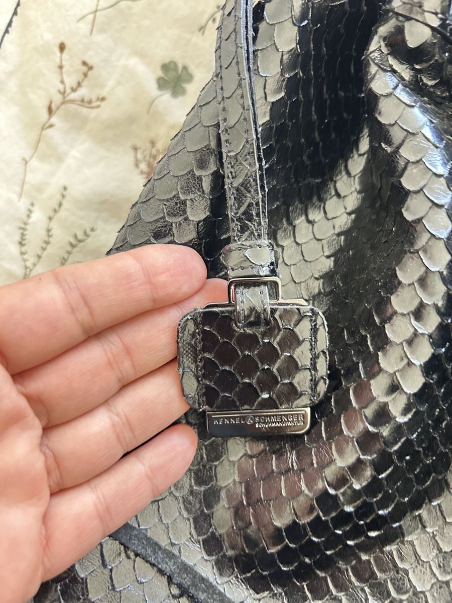 Kennel & Schmenger Taschen für Damen: Kennel&Schmenger Tasche Pythonleder Schwarz Top Zustand – Neu (gemäss Beschreibung) aus Schaffhausen von Casadenobile 3