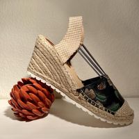 Roccobarocco Keilabsatz Espadrilles, Sommer Look, Grösse 37