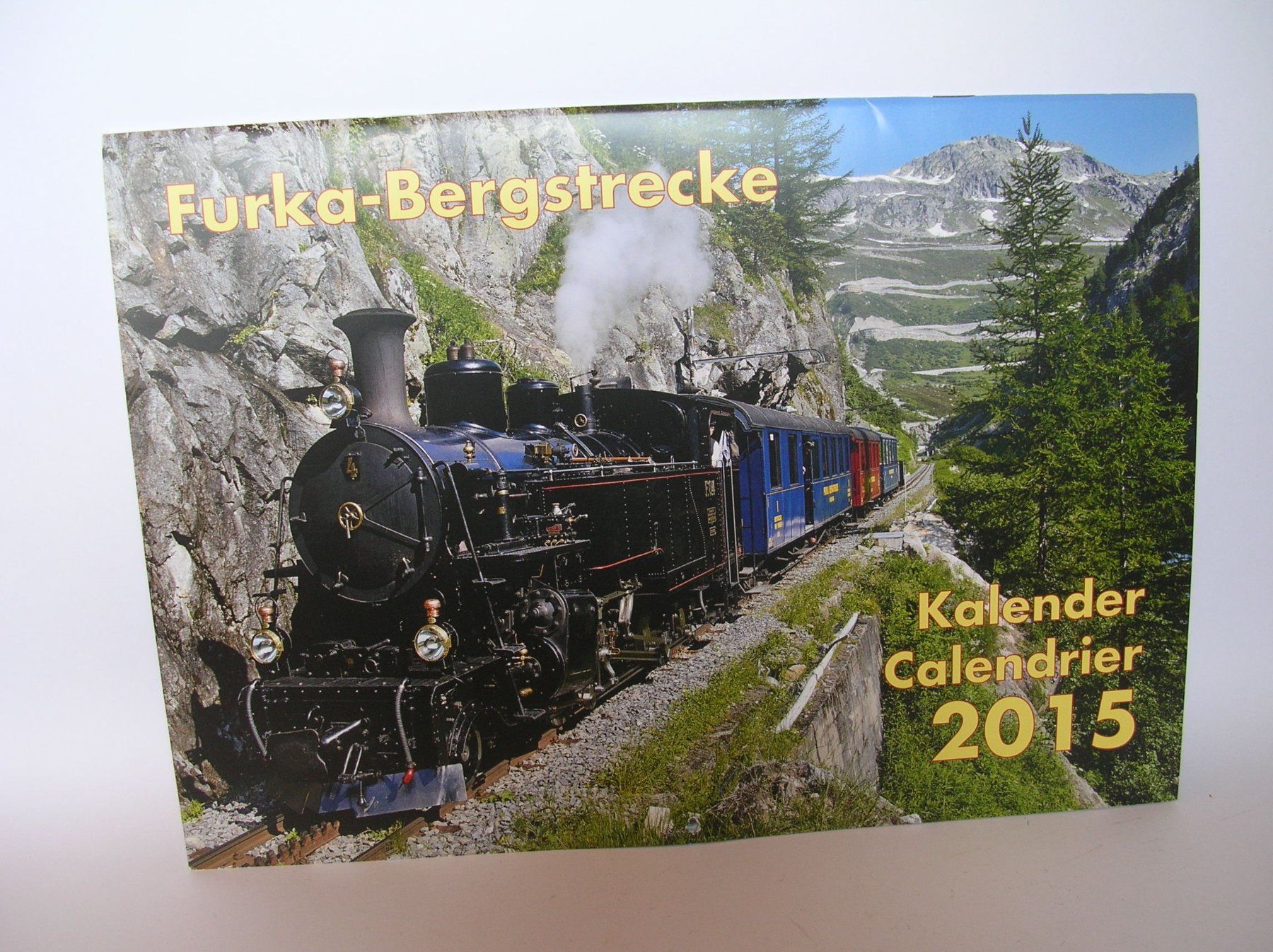 Calendari: Furka-Bergstrecke, Kalender aus 2015 – Usato da Niederglatt ZH venduto da Bourret