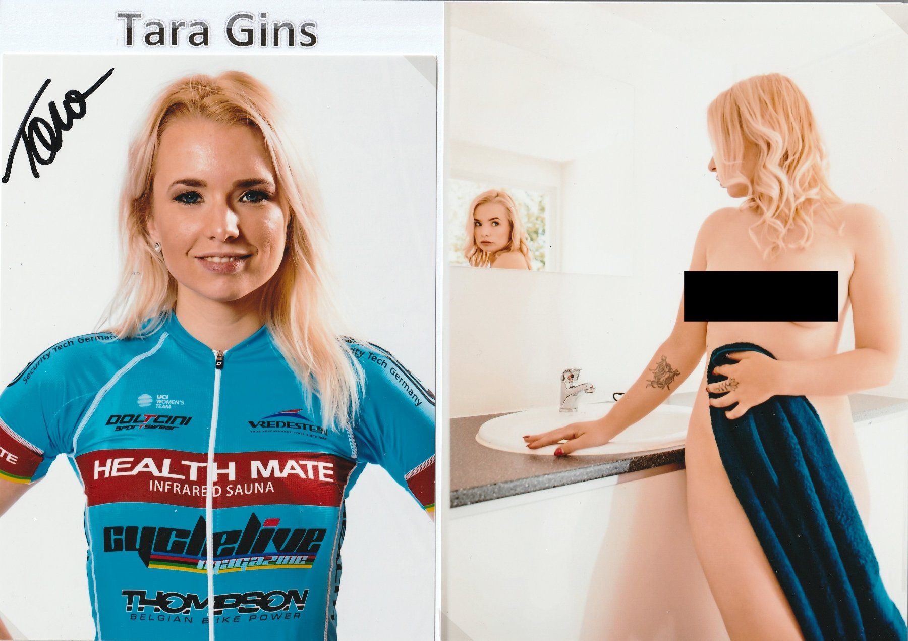 Autografi: Tara Gins / Originalautogramm – Usato da Schwyz venduto da racingautographs