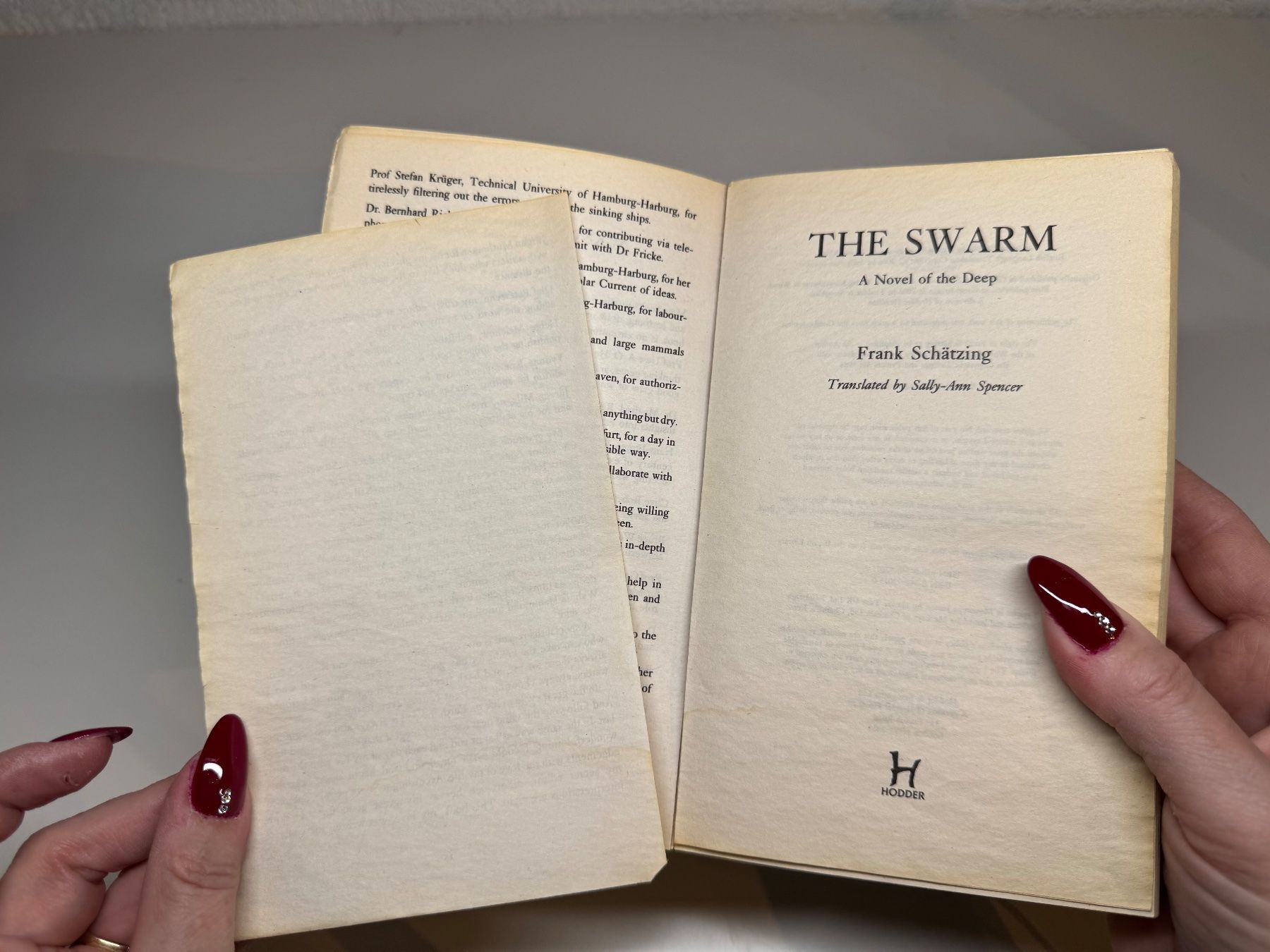 Libri: NOVEL: Frank Schätzing, The Swarm – Usato da Grosswangen venduto da English_books 3