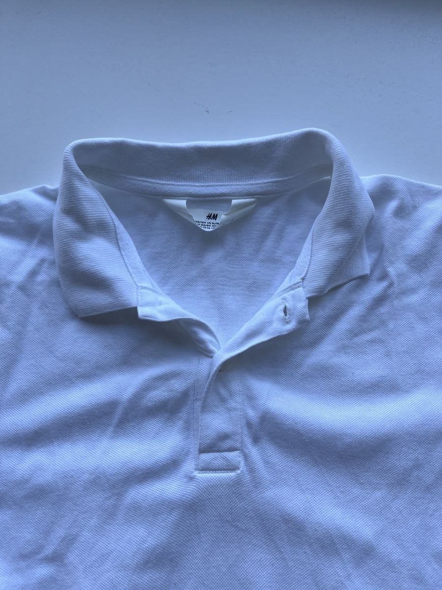 H&M Camicie, T-shirt & Polo: Poloshirt weiß Gr. 164 – Usato da Russikon venduto da sparklingvision 2