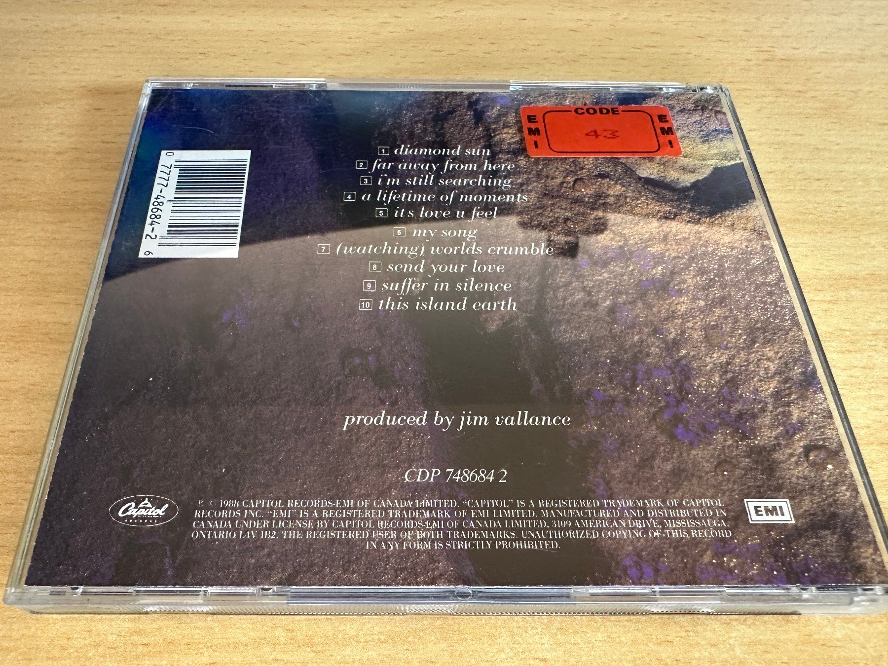 CD: Glass Tiger – Diamond Sun – Usato da Rikon im Tösstal venduto da Alpenmutz 1