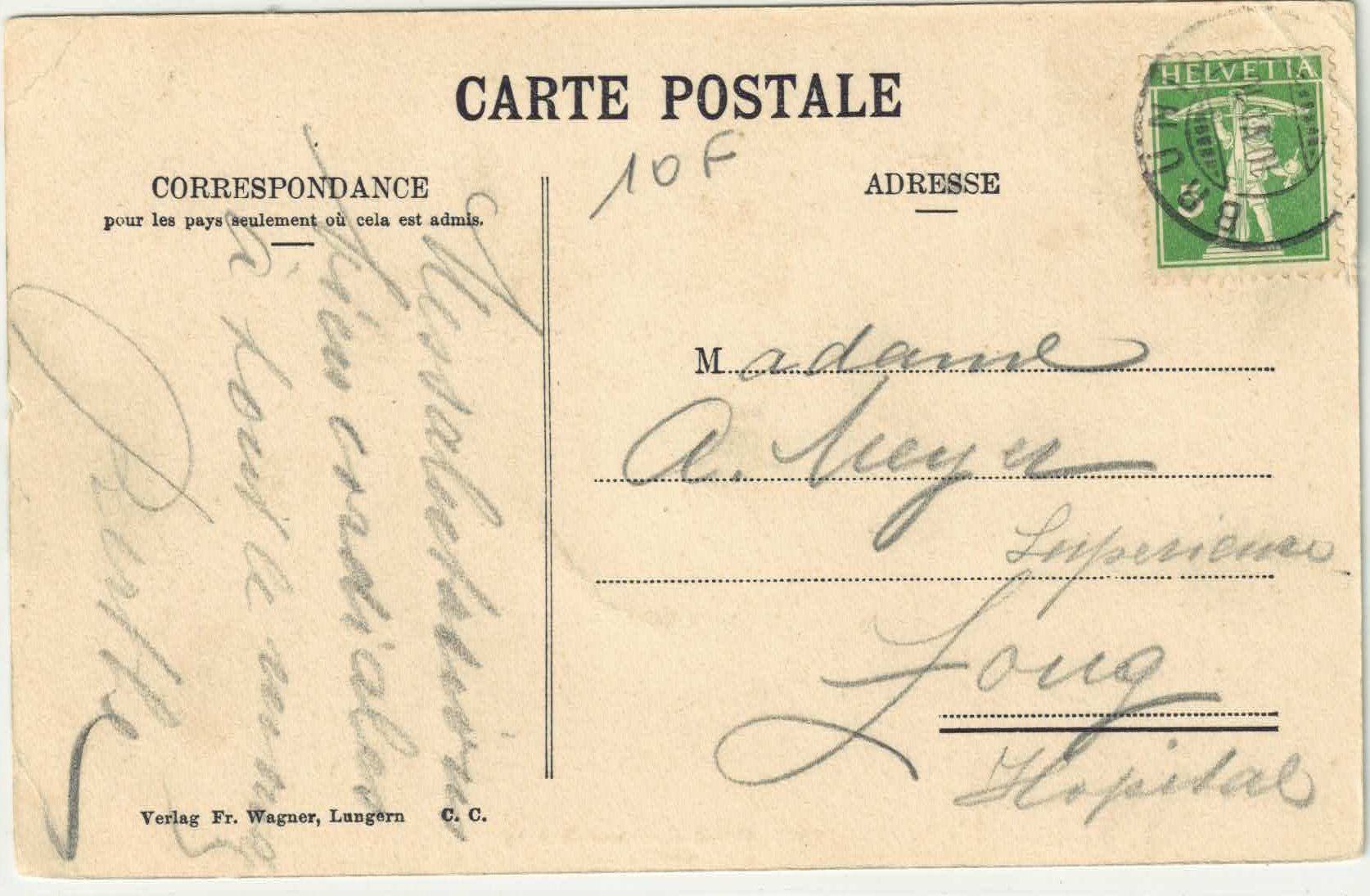 Cartoline postali: Hotel Kurhaus Brünig - animee – Usato da Ettingen venduto da Kartenplanet 1