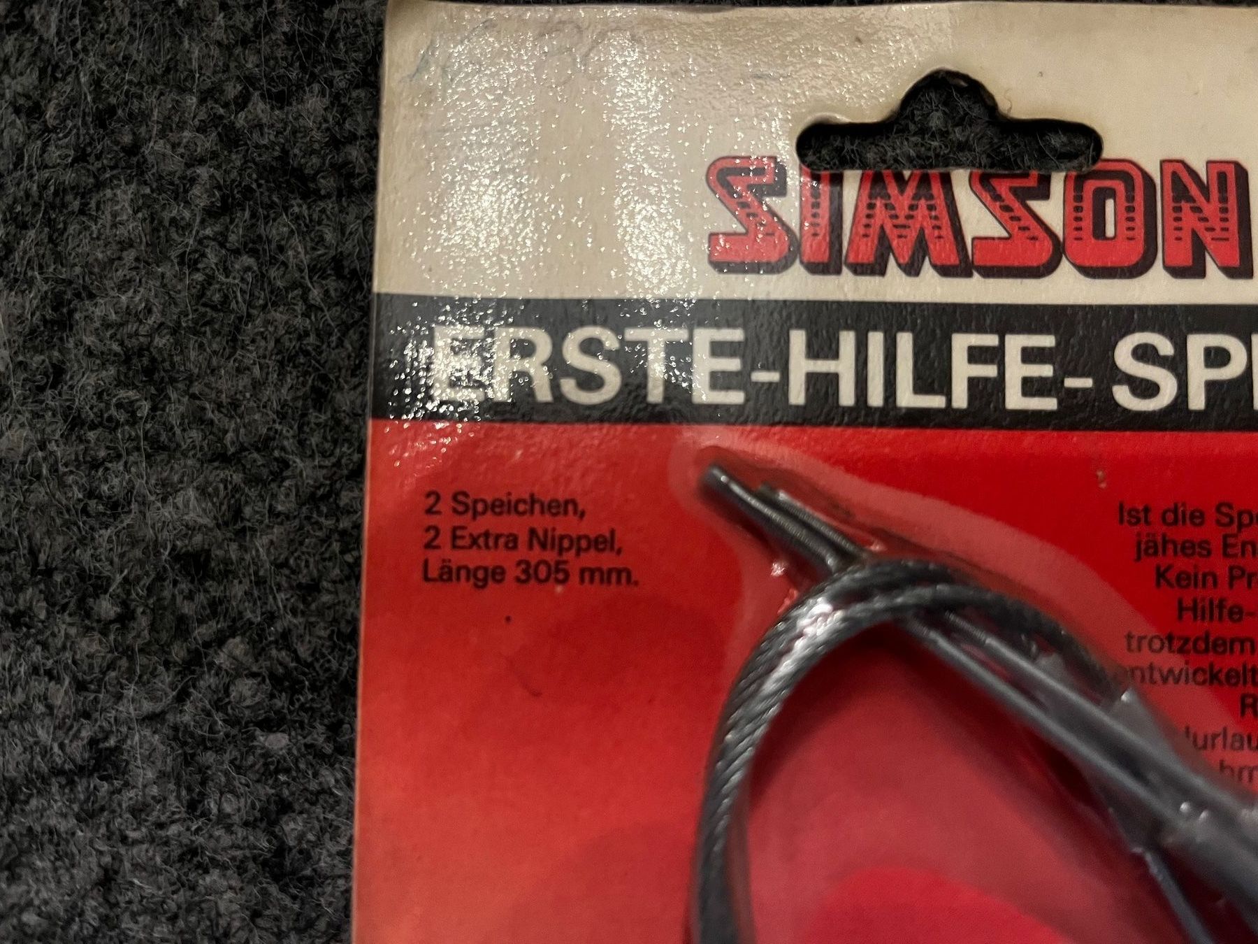 Ersatzteile: Erste Hilfe Speichen – Neu und originalverpackt aus Mühlethurnen von Kolly225 2