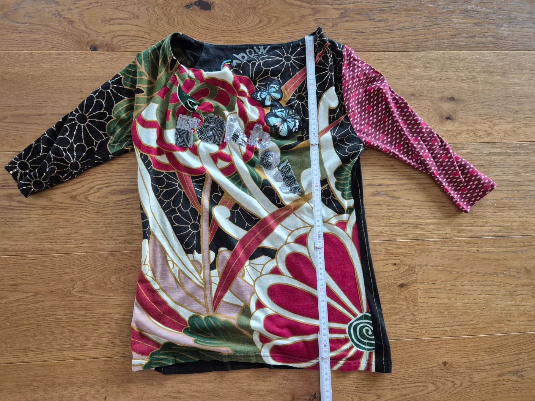 Desigual T-shirt: Desigual Shirt mit 3/4 Ärmel Grösse L – Usato da Maienfeld venduto da miss_esthi
