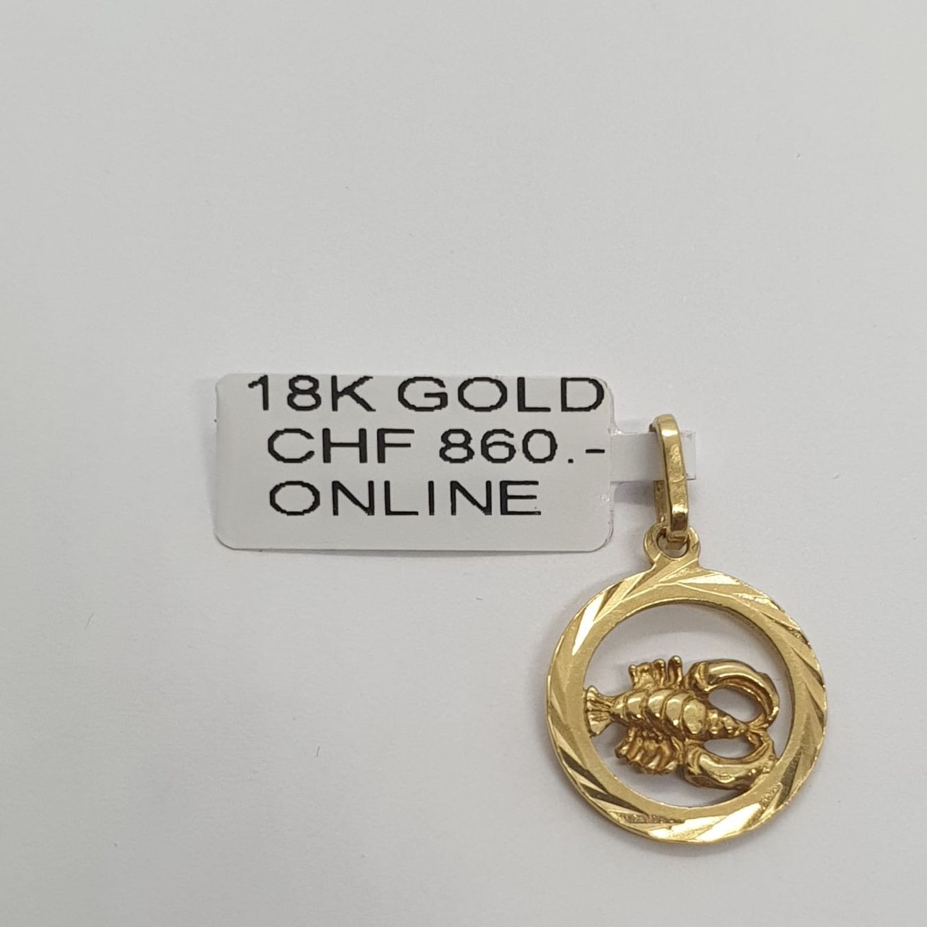 Anhänger: Echt 18K Gold - Krebs Anhänger – Gebraucht aus Luzern von Luzern-Goldhaus 2