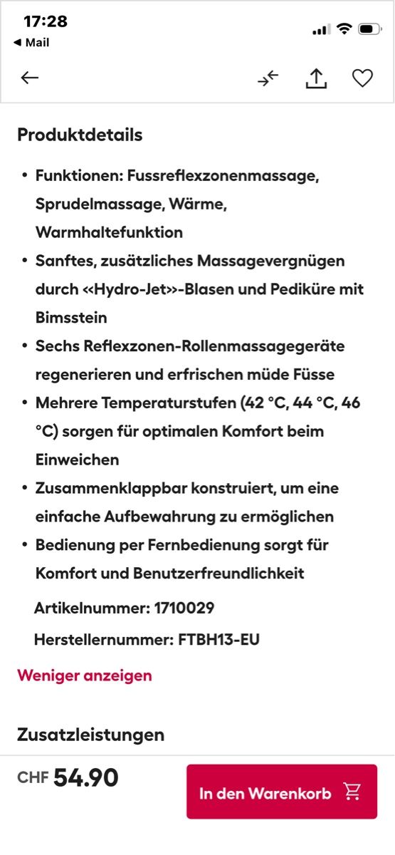 Pedicure: Fussbad – Usato da Egerkingen venduto da fabi051159 4
