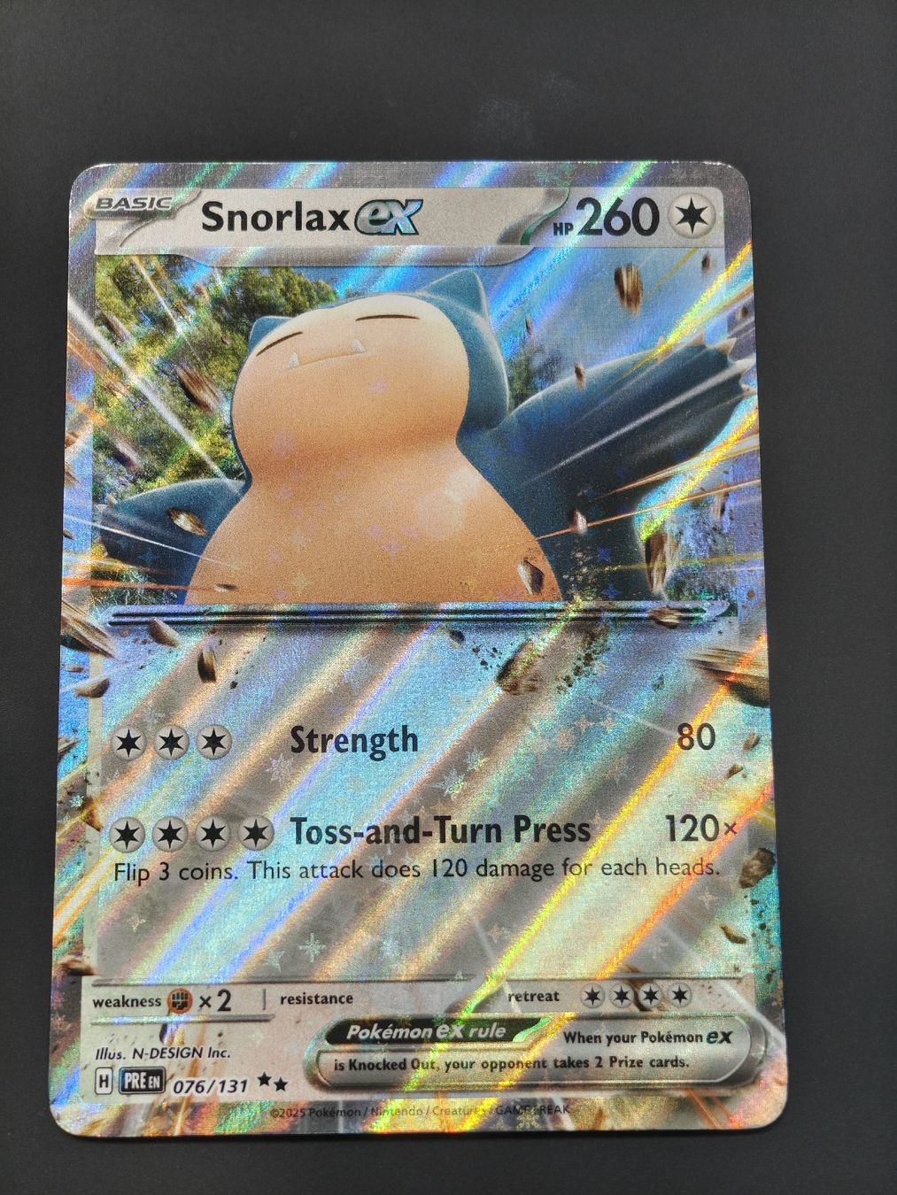 Pokémon Carte collezionabili: Snorlax EX  076/131 EN – Nuovo (secondo la descrizione) da Therwil venduto da Cordachu_Trade