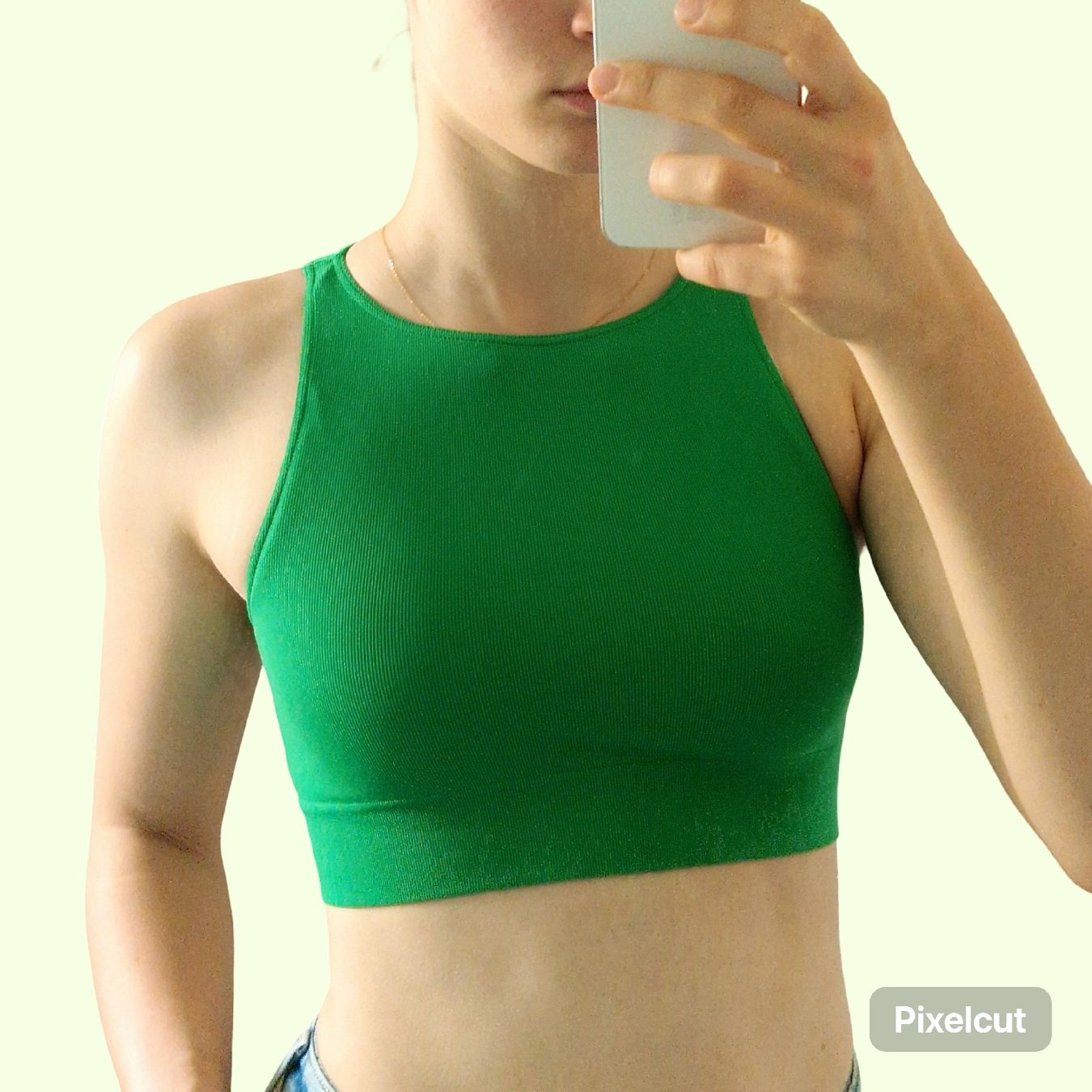 Top: Croptop Bustier grün Gr. M – Nuovo (secondo la descrizione) da Frenkendorf venduto da gca_d2qp