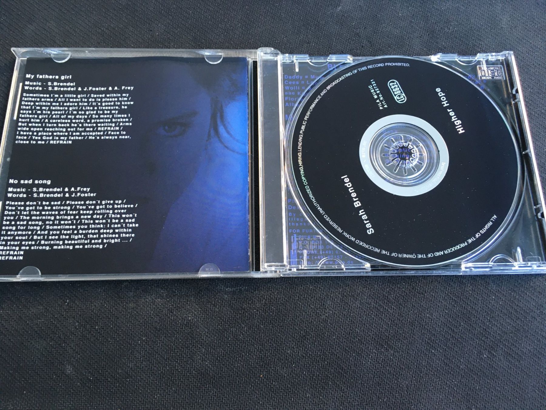 CD: Sarah Brendel - Higher Hope -CD- – Usato da St.Gallen venduto da MedienJoe 1