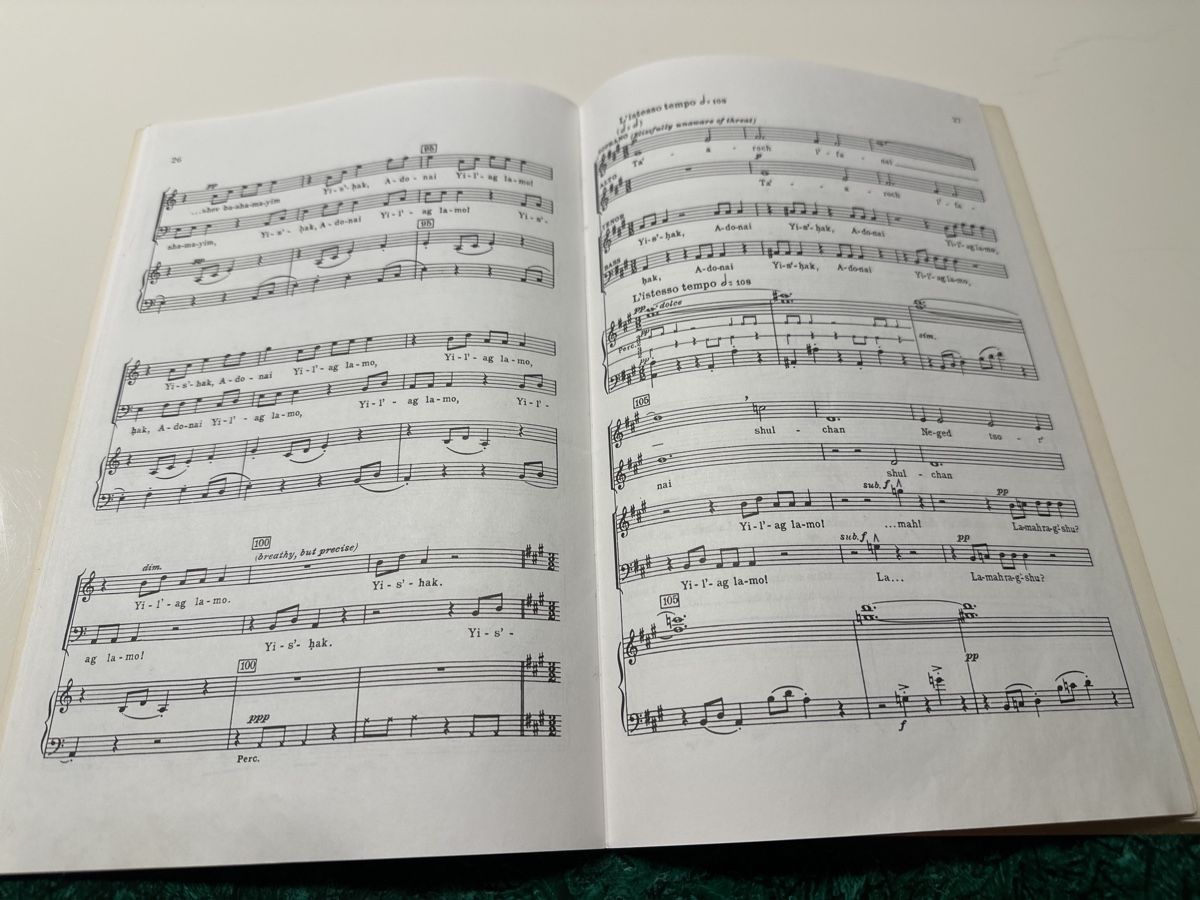 Bücher: Leonard Bernstein Chichester Psalms Noten – Gebraucht aus Wald ZH von Martin79 7