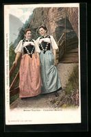 AK Frauen in Berner Trachten, 1911