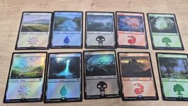 MTG Magic The Gathering: Lord of the Rings Basic Mana FOIL