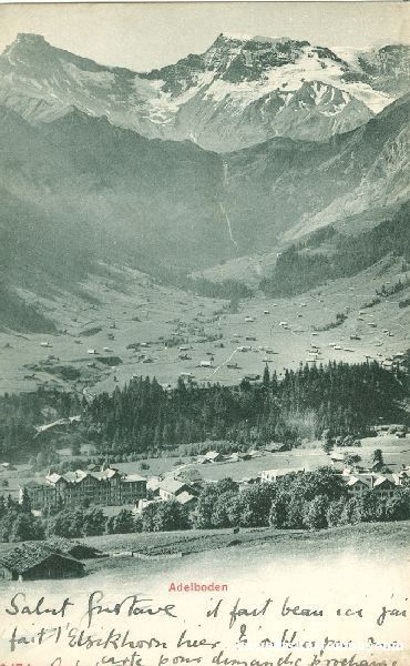 Cartoline postali: Adelboden  + 1906 – Usato da Emmenbrücke venduto da teestube
