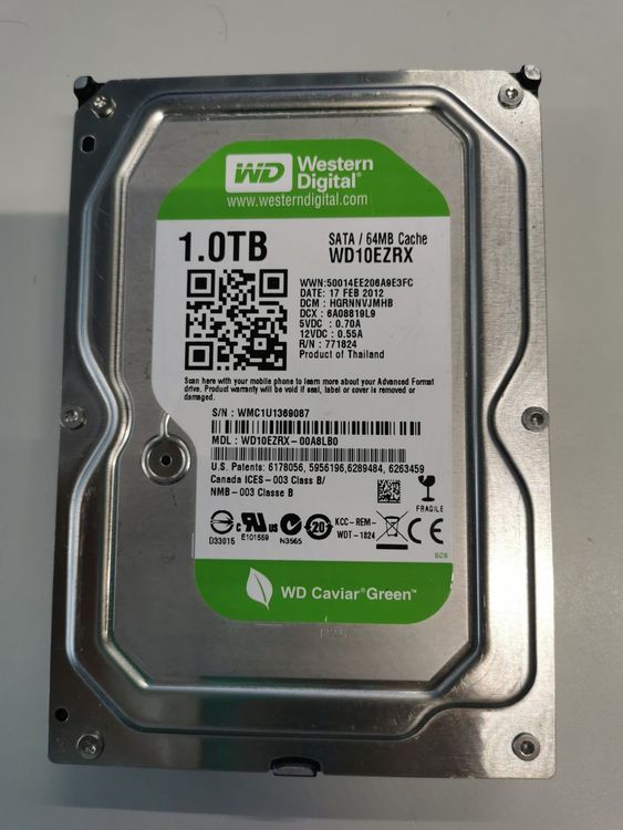 WD Green 1 TB 3.5' (Gebraucht) in Steinerberg für CHF 11 – mit ...