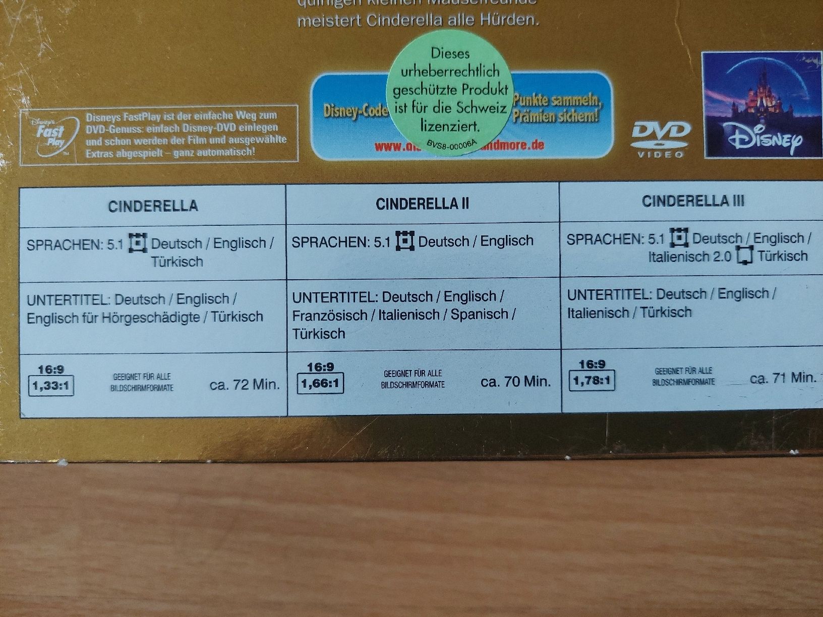 Alle DVDs: Cinderella 1-3 Collection, DVD-Boxset Deutsch – Gebraucht aus Magden von jukajo52 6