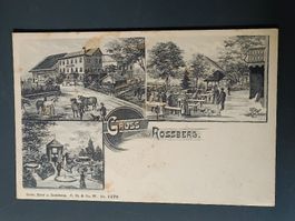 Litho PK / Gruss vom Rossberg - Gelaufen Töss 1909