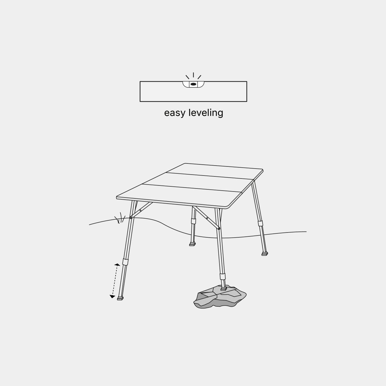 Mobili da campeggio: Qeedo Quick Kimmy Campingtisch 80×60 – Nuovo e nell'imballaggio originale da Bottighofen venduto da zaap 5