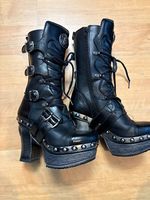 Schwarze Plateaustiefel NEW ROCK Gr. 37