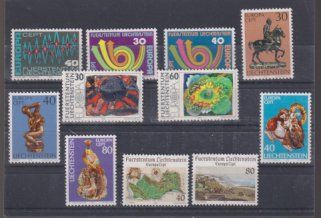 Tutti i francobolli: Lichtenstein Europamarken. 1973 - 1977 Postfrisch – Nuovo (secondo la descrizione) da Koblenz venduto da Boerse6