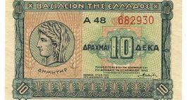 Griechenland 10 Drachmai 1940 P-314 UNZ2