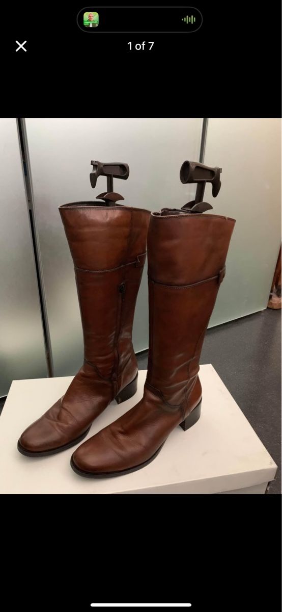 Scarpe da donna: Leder Stiefel von Globus. Leather boots Gr. 41 – Usato da Duggingen venduto da AlexFlomi